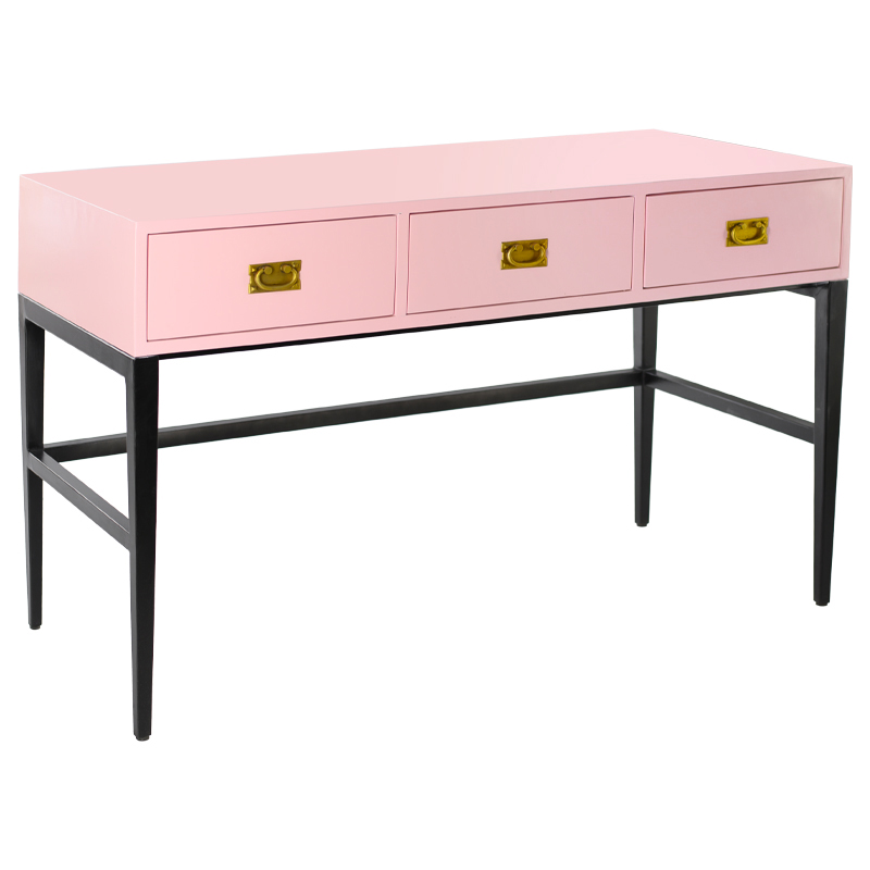 Консоль Orpha Console Розовый Черный Золотой Консоль Orpha Console Розовый Черный Золотой в Костроме | Loft Concept