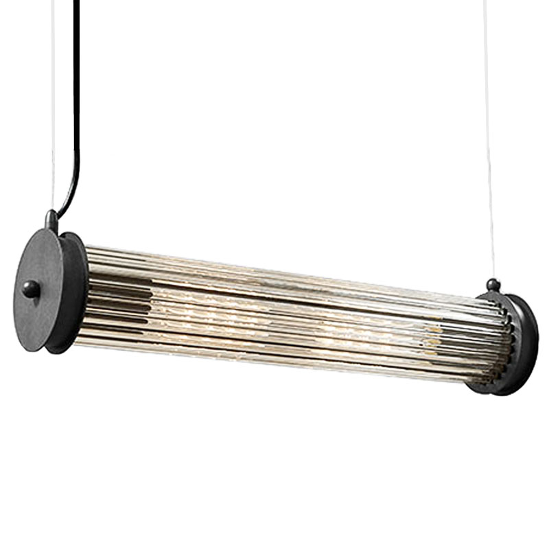 Подвесной светильник Glass TUBE Pendant Black Черный Прозрачный Подвесной светильник Glass TUBE Pendant Black Черный Прозрачный в Костроме | Loft Concept