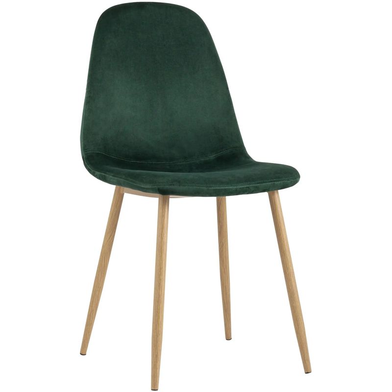 Стул Archie Chair Темно-Зеленый Велюр Зеленый Древесина Стул Archie Chair Темно-Зеленый Велюр Зеленый Древесина в Костроме | Loft Concept
