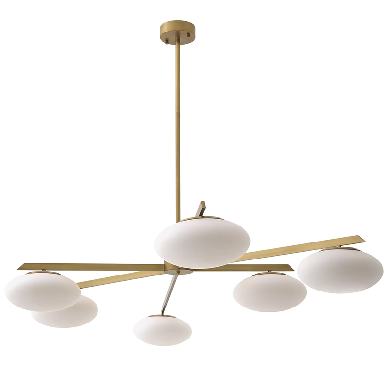 Люстра Eichholtz Chandelier Evergreen L Латунь Белый Люстра Eichholtz Chandelier Evergreen L Латунь Белый в Костроме | Loft Concept