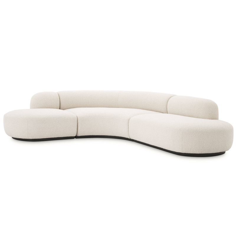 Диван Eichholtz Sofa Bjorn Кремовый Черный в Костроме | Loft Concept 