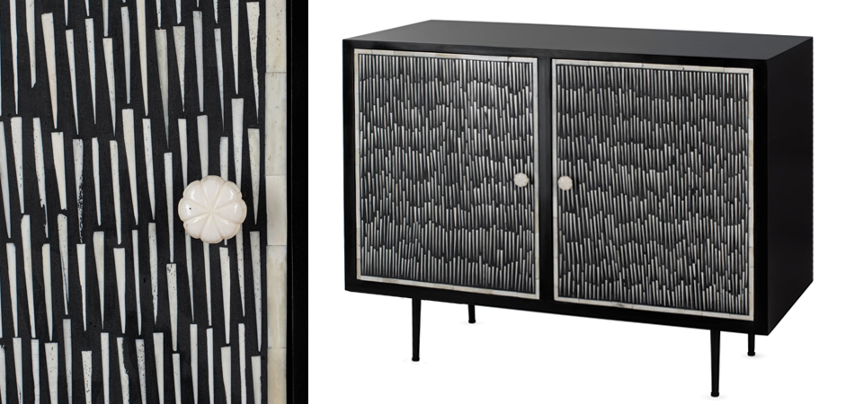Буфет инкрустированный Inlaid Bone Black and white Буфет инкрустированный Inlaid Bone Black and white - Loft-Concept в Костроме