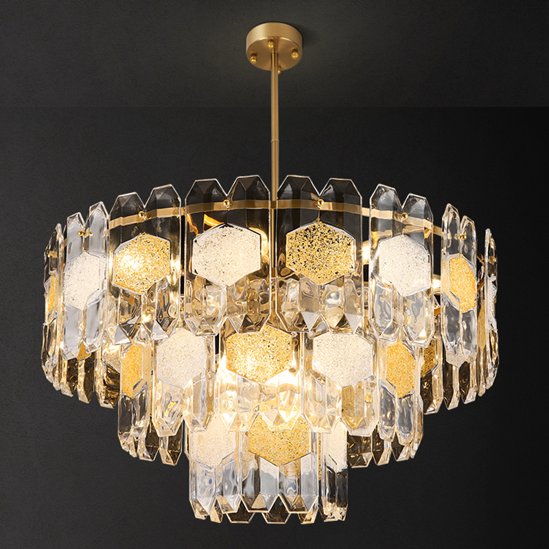 Люстра Oswalda Round Chandelier Золотой Люстра Oswalda Round Chandelier Золотой в Костроме | Loft Concept