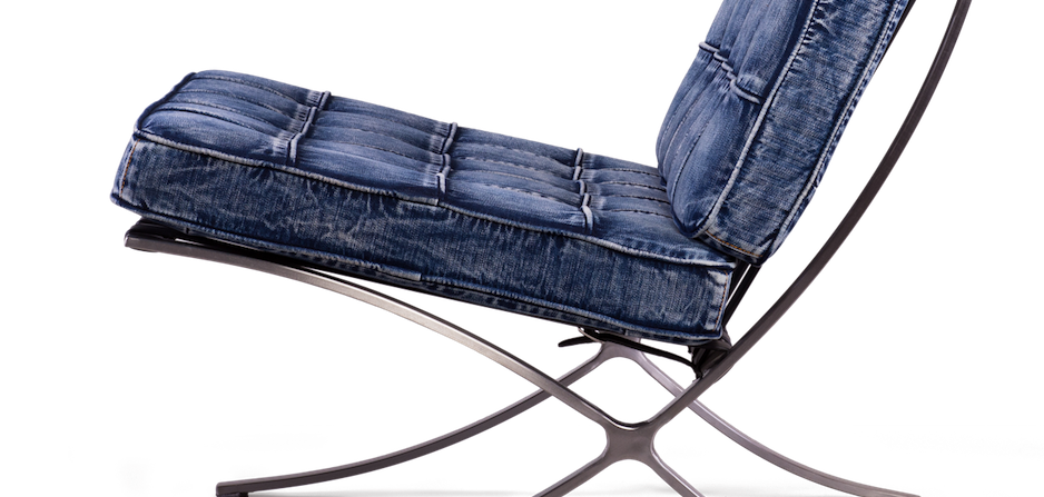 Кресло Barcelona Denim Кресло Barcelona Denim - Loft-Concept в Костроме