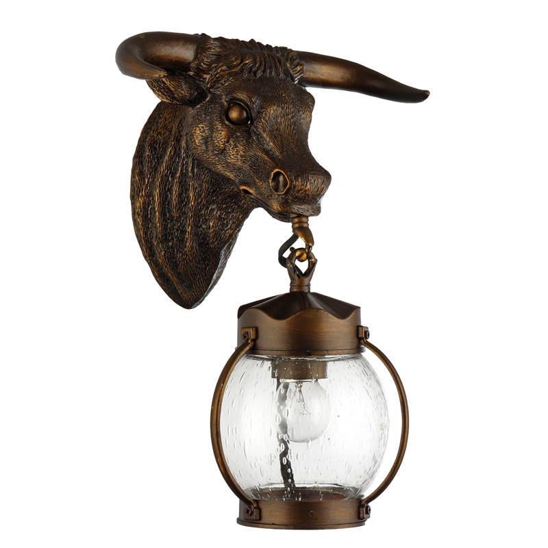 Уличный светильник Buffalo Lantern Коричневый винтаж Прозрачное Стекло Уличный светильник Buffalo Lantern Коричневый винтаж Прозрачное Стекло в Костроме | Loft Concept