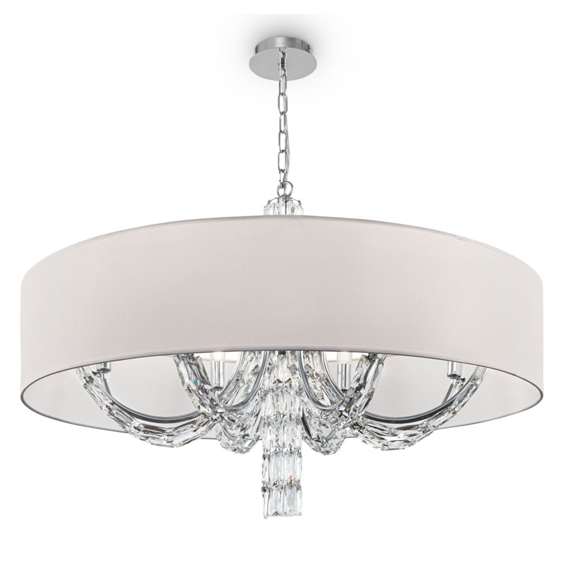 Люстра Damiana Chandelier 88 Белый Хром Люстра Damiana Chandelier 88 Белый Хром в Костроме | Loft Concept