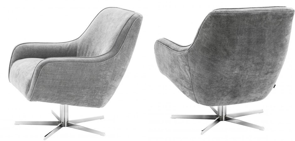 Кресло Eichholtz Swivel Chair Serena Grey Кресло Eichholtz Swivel Chair Serena Grey - Loft-Concept в Костроме