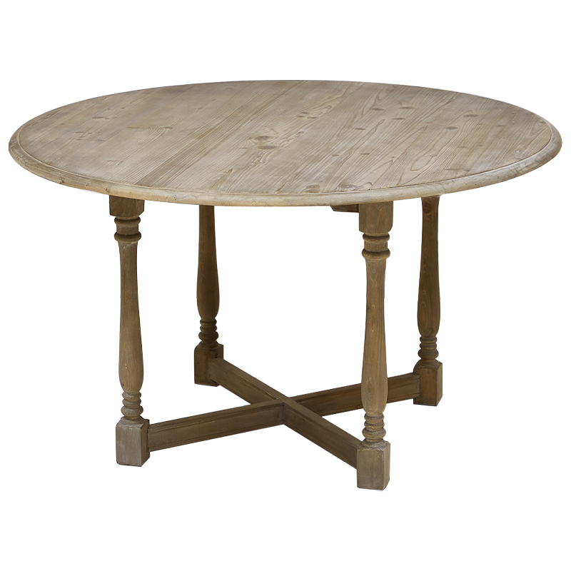 Стол круглый Morse Table из массива сосны Древесина Стол круглый Morse Table из массива сосны Древесина в Костроме | Loft Concept