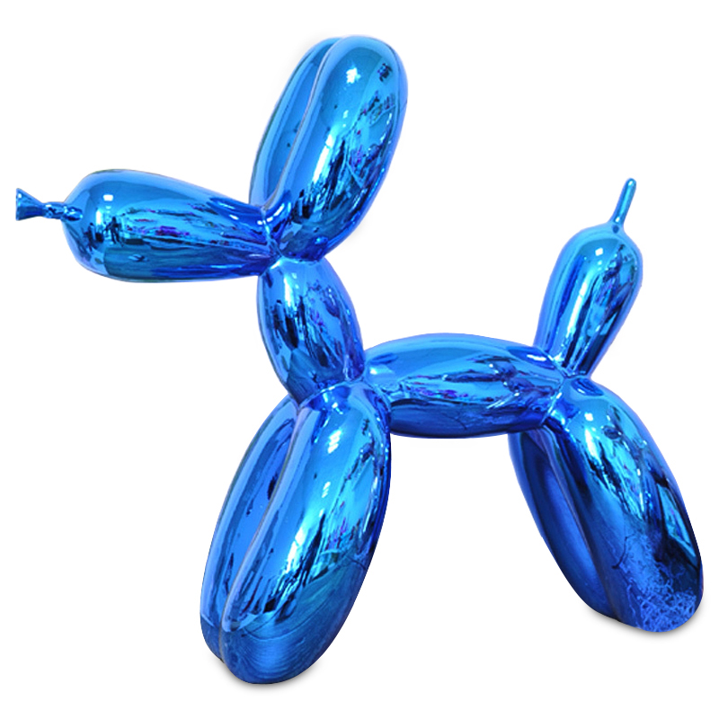 Статуэтка Jeff Koons Balloon Dog shining blue Светло-синий Статуэтка Jeff Koons Balloon Dog shining blue Светло-синий в Костроме | Loft Concept