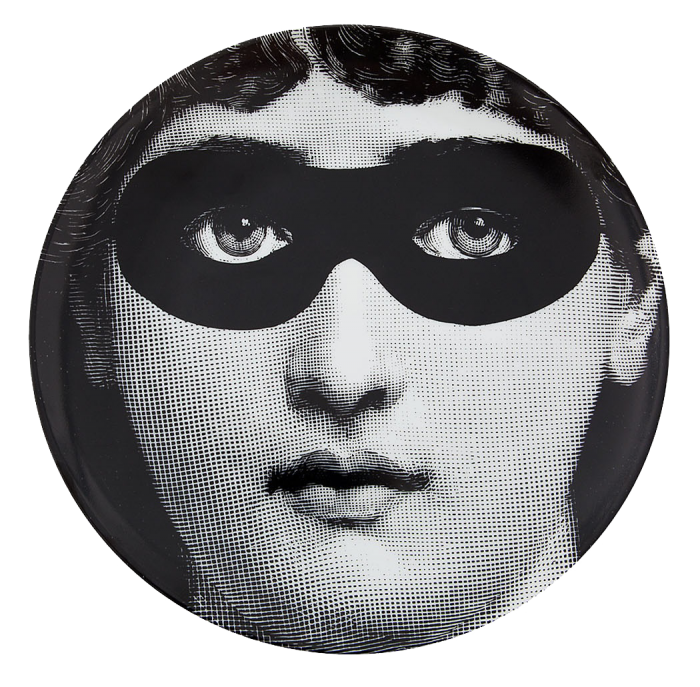 Декоративная тарелка Fornasetti 022 Черный Декоративная тарелка Fornasetti 022 Черный в Костроме | Loft Concept