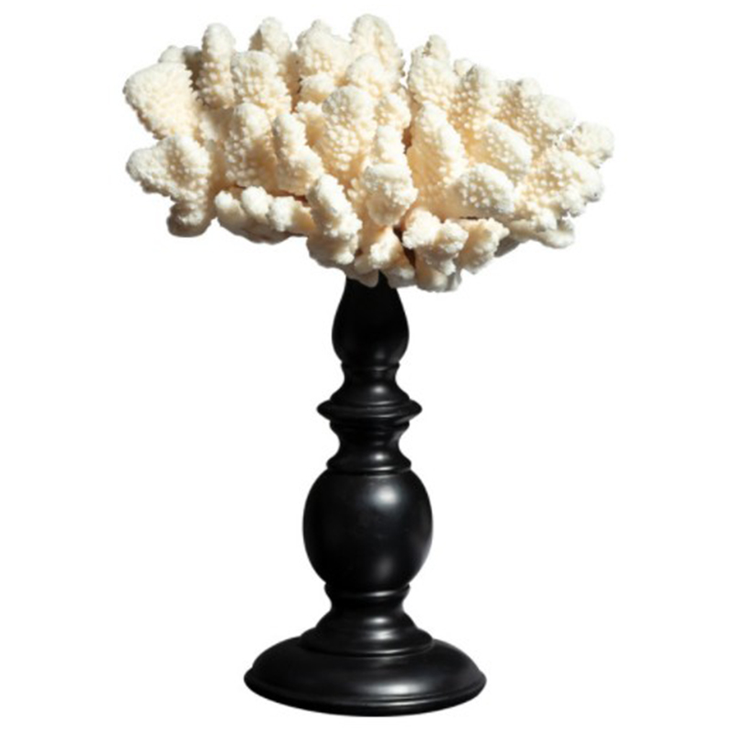 Статуэтка White Coral Decor Белый Черный Статуэтка White Coral Decor Белый Черный в Костроме | Loft Concept