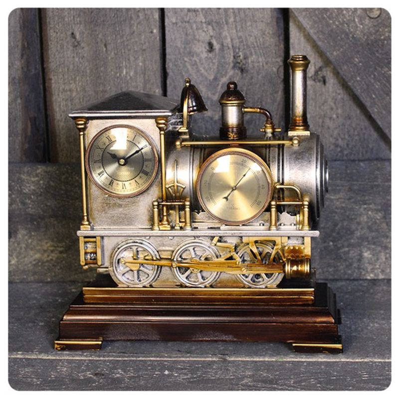 Часы Locomotive Clock Золотой Серебряный Часы Locomotive Clock Золотой Серебряный в Костроме | Loft Concept