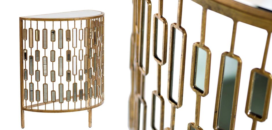 Консоль зеркальная Mirror Inserts Сonsole Консоль зеркальная Mirror Inserts Сonsole - Loft-Concept в Костроме