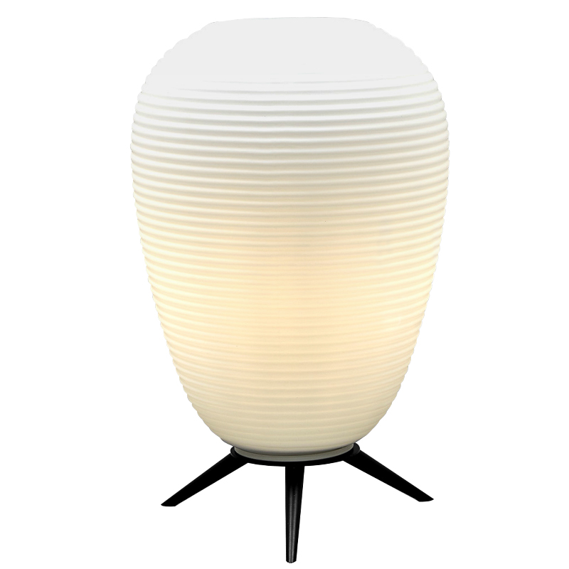Настольная лампа в японском стиле Muir Glass Paper Lamp Белый Черный Настольная лампа в японском стиле Muir Glass Paper Lamp Белый Черный в Костроме | Loft Concept