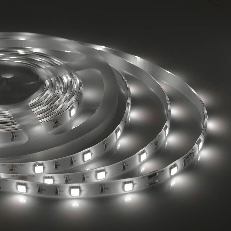 Светодиодная влагозащищенная лента 7,2W/m 30Led/m 5050SMD дневной белый 5M Белый Светодиодная влагозащищенная лента 7,2W/m 30Led/m 5050SMD дневной белый 5M Белый в Костроме | Loft Concept