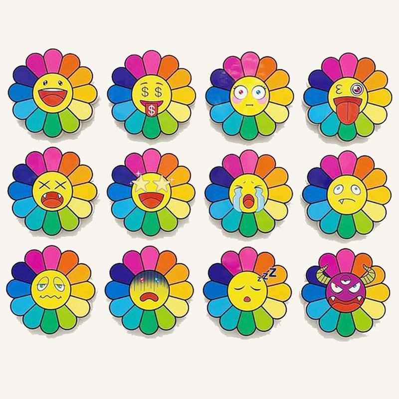 Арт-объекты на стену веселые цветы Takashi Murakami flower Мульти Арт-объекты на стену веселые цветы Takashi Murakami flower Мульти в Костроме | Loft Concept