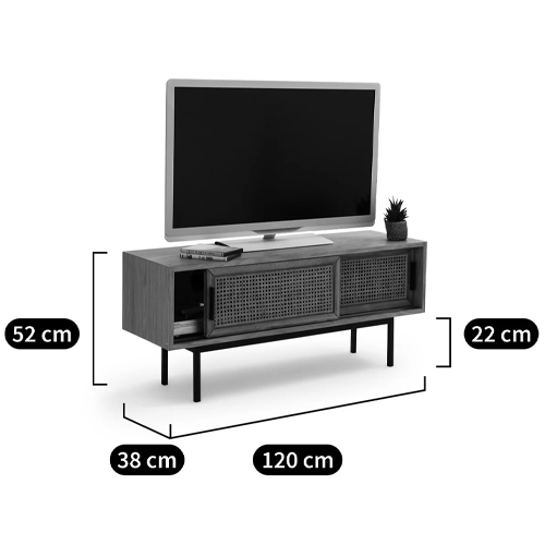 ТВ-тумба из дуба и плетеного ротанга Wicker Chasey TV Stand ТВ-тумба из дуба и плетеного ротанга Wicker Chasey TV Stand в Костроме