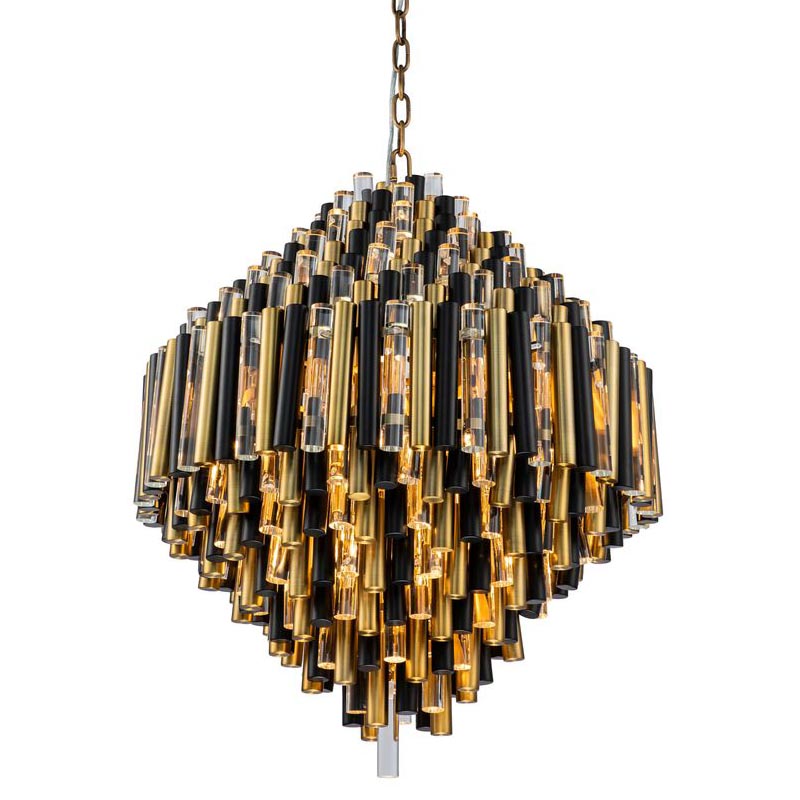 Люстра Black Brass Symphony Chandelier Черный Латунь Прозрачный (Transparent) Люстра Black Brass Symphony Chandelier Черный Латунь Прозрачный (Transparent) в Костроме | Loft Concept