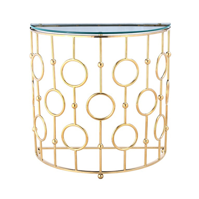 Консоль Console Insignia Rings gold Золотой Консоль Console Insignia Rings gold Золотой в Костроме | Loft Concept
