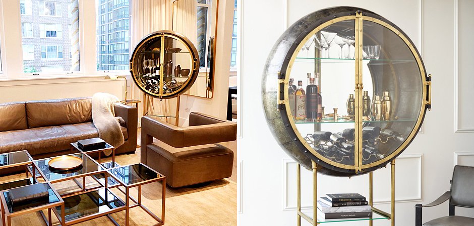 Шкаф Porthole Bar Restoration Hardware Шкаф Porthole Bar Restoration Hardware - Loft-Concept в Костроме