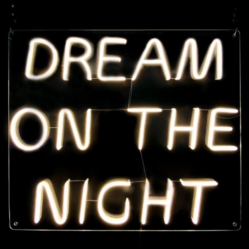 Неоновая настенная лампа Dream On The Night Neon Wall Lamp Прозрачный Желтый Неоновая настенная лампа Dream On The Night Neon Wall Lamp Прозрачный Желтый в Костроме | Loft Concept