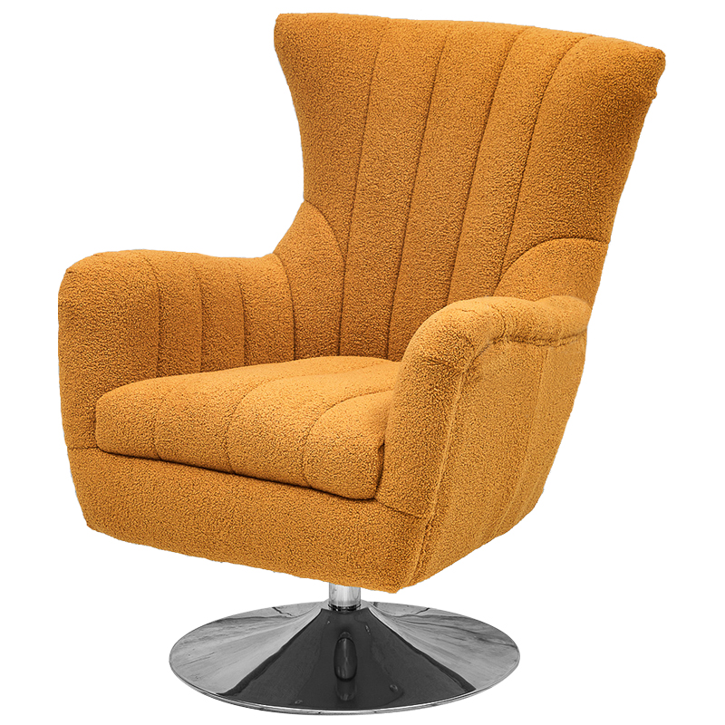 Кресло Reynold Armchair Горчичный Хром Кресло Reynold Armchair Горчичный Хром в Костроме | Loft Concept