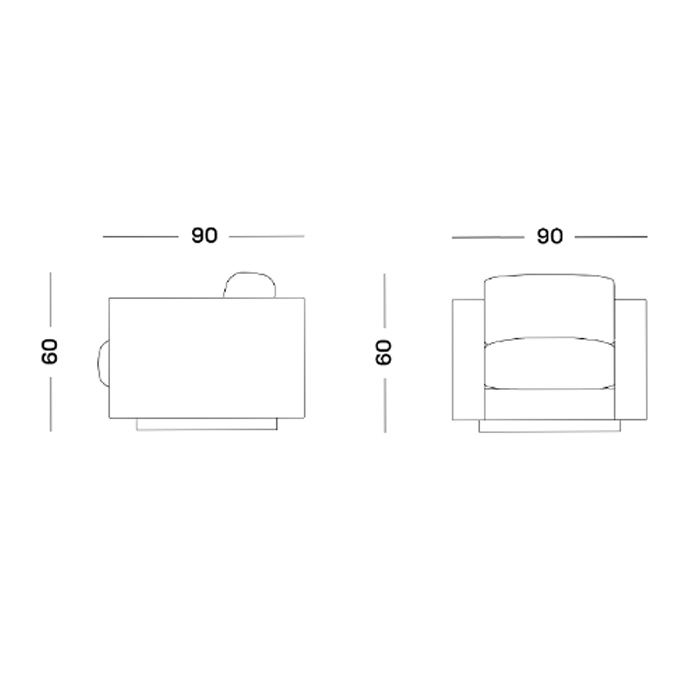 Дизайнерское кожаное кресло Poltronova Saratoga Armchair в Костроме