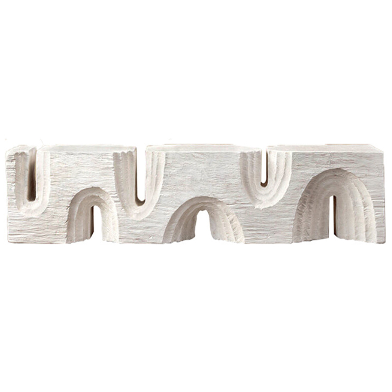 Банкетка Kelly Wearstler Echo Long Bench Белый Банкетка Kelly Wearstler Echo Long Bench Белый в Костроме | Loft Concept