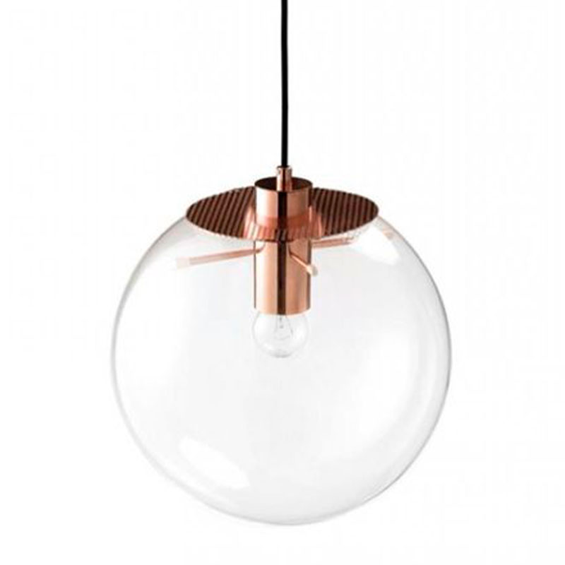 Подвесной светильник Selene Glass Ball Ceiling Lights Gold 40 cm Медь Прозрачное Стекло Подвесной светильник Selene Glass Ball Ceiling Lights Gold 40 cm Медь Прозрачное Стекло в Костроме | Loft Concept