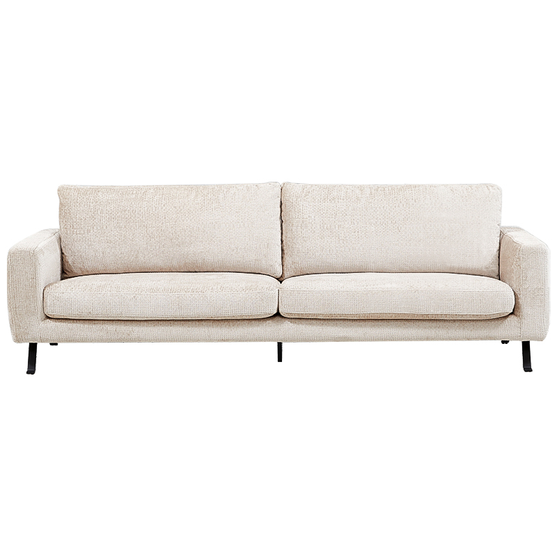 Диван Rowse Beige Sofa Бежевый Черный Диван Rowse Beige Sofa Бежевый Черный в Костроме | Loft Concept