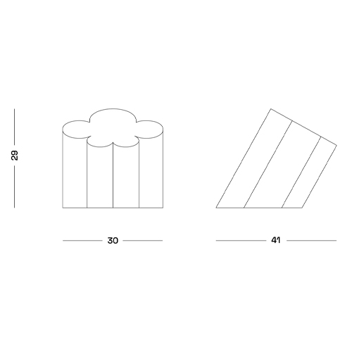 Настольная дизайнерская лампа Poltronova Passiflora Yellow Table Lamp в Костроме