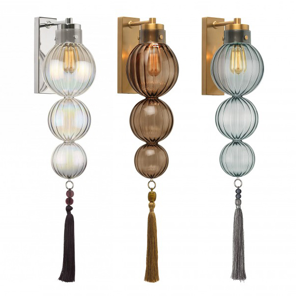 Бра Heathfield Lighting - Medina Wall Латунь Прозрачный Коричневый Голубой Хром Бра Heathfield Lighting - Medina Wall Латунь Прозрачный Коричневый Голубой Хром в Костроме | Loft Concept