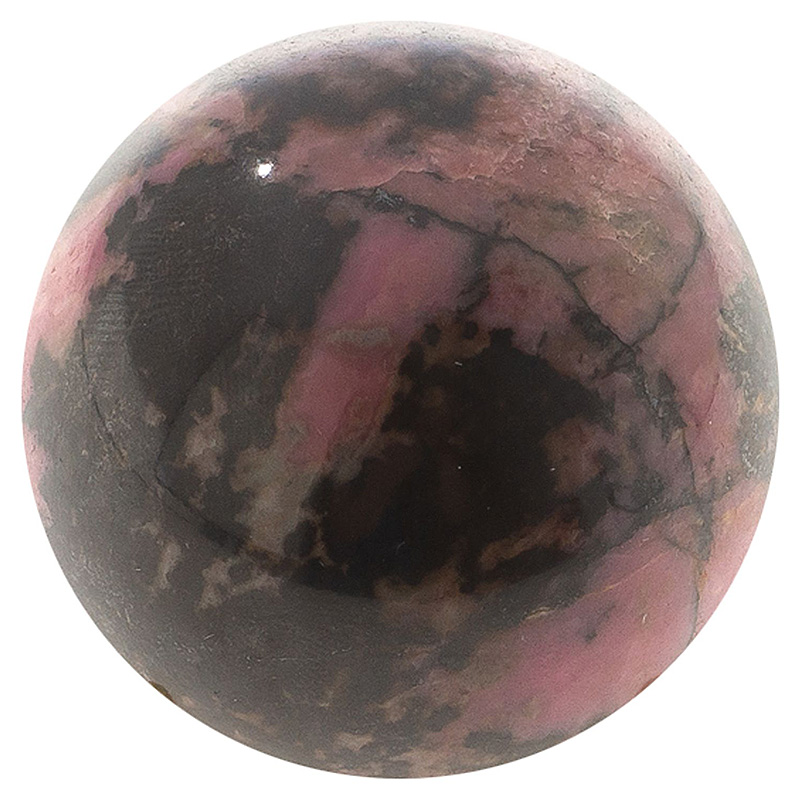 Шар декоративный из натурального камня Родонит Natural Stone Spheres Розовый Черный Шар декоративный из натурального камня Родонит Natural Stone Spheres Розовый Черный в Костроме | Loft Concept