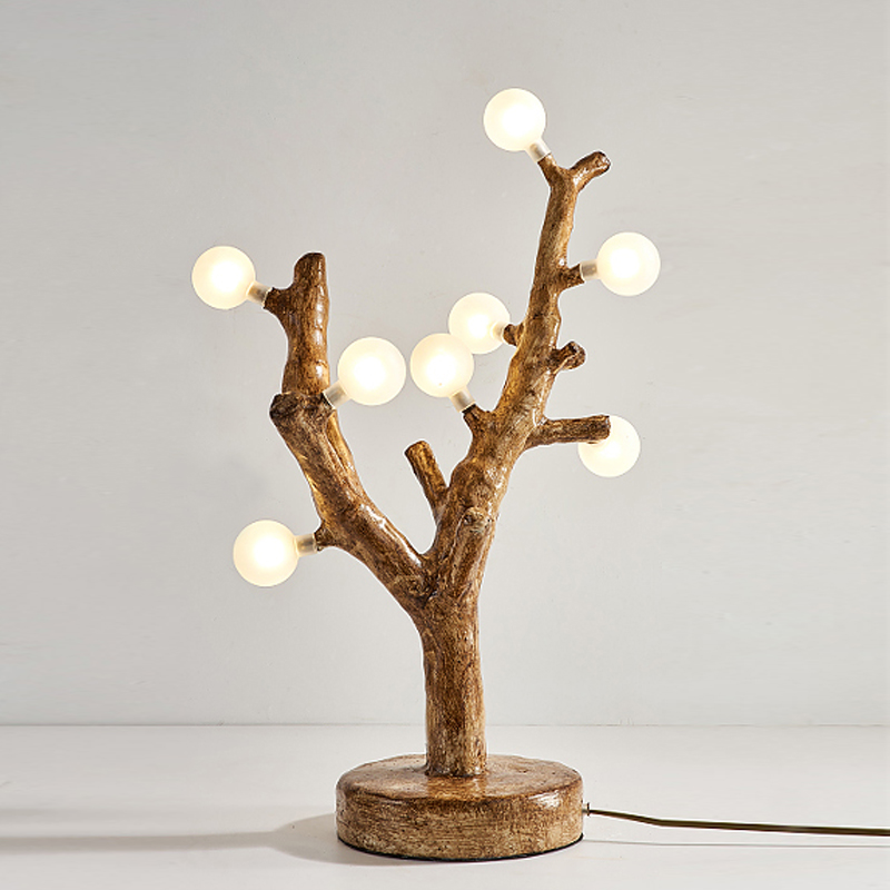 Настольная лампа Tree branch Table Lamp Коричневый Белый Настольная лампа Tree branch Table Lamp Коричневый Белый в Костроме | Loft Concept