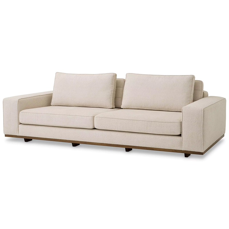 Диван Eichholtz Sofa Aurora S Бежевый Коричневый Диван Eichholtz Sofa Aurora S Бежевый Коричневый в Костроме | Loft Concept