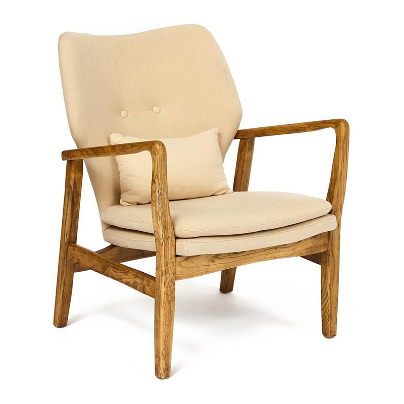 Кресло Makeshift armchair beige Бежевый Кресло Makeshift armchair beige Бежевый в Костроме | Loft Concept
