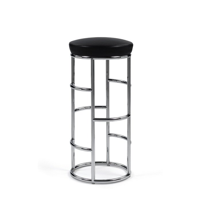 Барный стул Satish Bar Stool Черный Белый Барный стул Satish Bar Stool Черный Белый в Костроме | Loft Concept