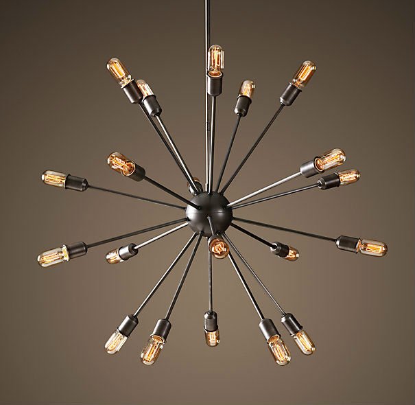 Люстра Loft Industrial Sputnik Chandelier 100 Черный Люстра Loft Industrial Sputnik Chandelier 100 Черный в Костроме | Loft Concept