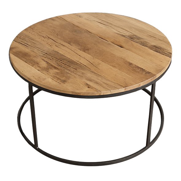 Стол Loft Wooden Round Белый дуб Стол Loft Wooden Round Белый дуб в Костроме | Loft Concept