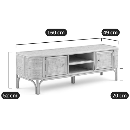 ТВ-тумба из плетеного ротанга Simone Rattan TV Stand ТВ-тумба из плетеного ротанга Simone Rattan TV Stand в Костроме