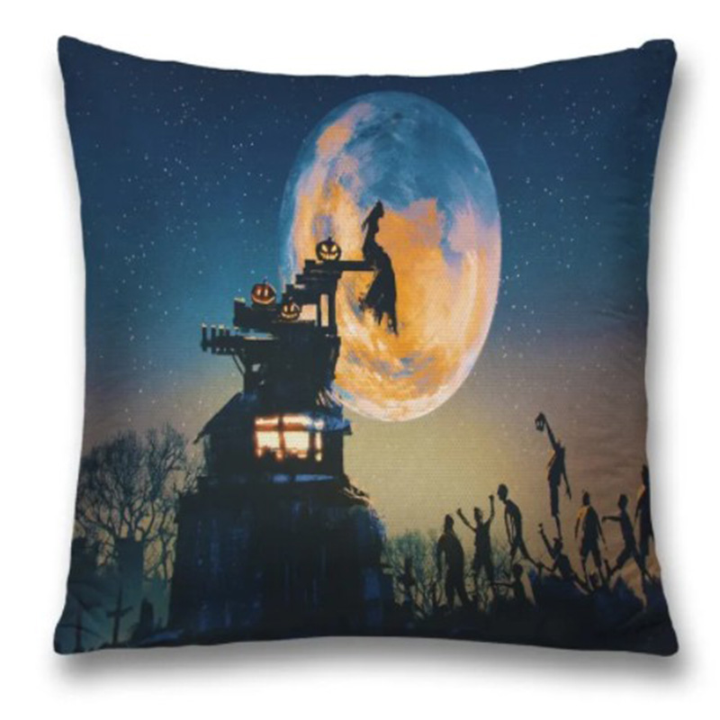 Подушка Halloween Rise Zombie Черный Синий Подушка Halloween Rise Zombie Черный Синий в Костроме | Loft Concept