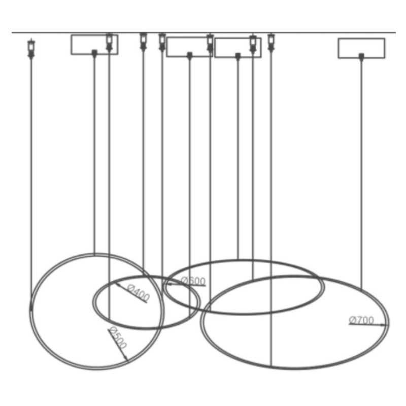 Люстра ORACLE 4 Rings в Костроме