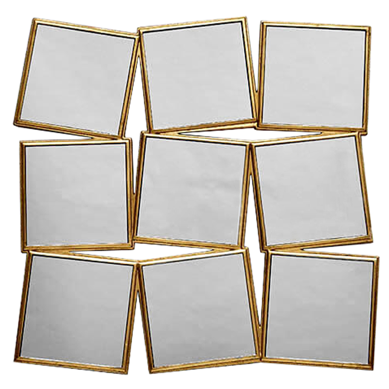 Зеркало Quadraticus Mirror Золотой Зеркало Quadraticus Mirror Золотой в Костроме | Loft Concept