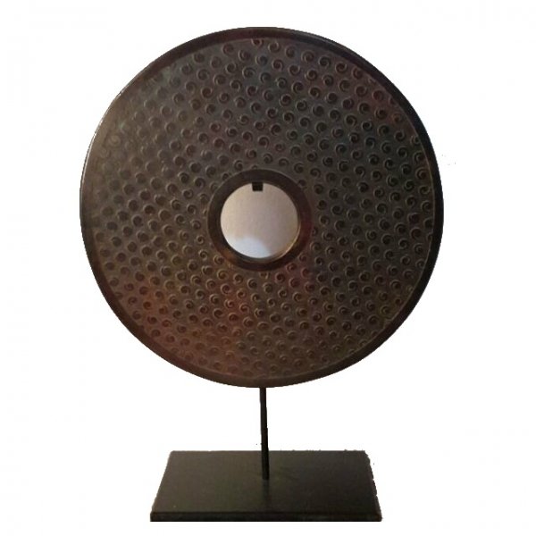 Декоративная статуэтка гонг Gong Коричневый Декоративная статуэтка гонг Gong Коричневый в Костроме | Loft Concept