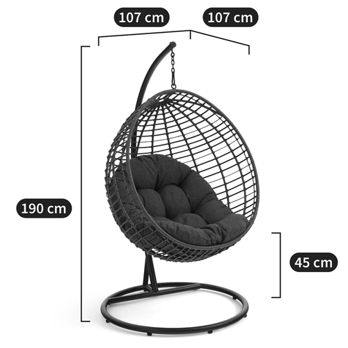 Подвесное уличное кресло Wallaker Hanging Chair Подвесное уличное кресло Wallaker Hanging Chair в Костроме