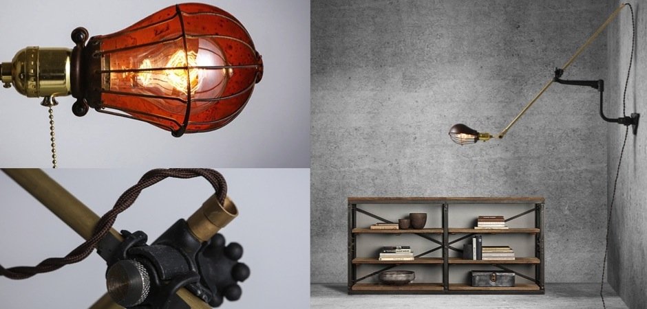 Настенный светильник Steampunk Extension Pole Bra Настенный светильник Steampunk Extension Pole Bra - Loft-Concept в Костроме