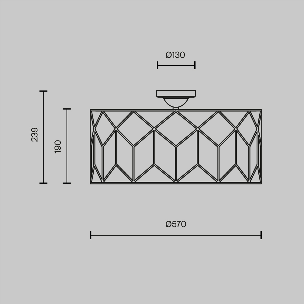 Потолочный светильник Messina Е27 в Костроме