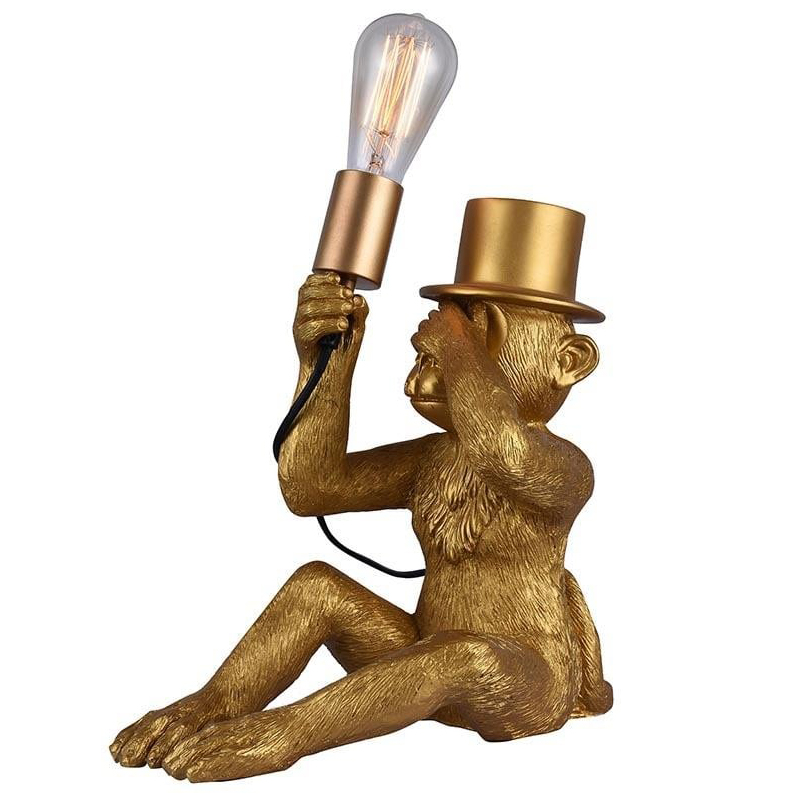 Настольная лампа Circus Monkey Table lamp Золотой Черный Настольная лампа Circus Monkey Table lamp Золотой Черный в Костроме | Loft Concept