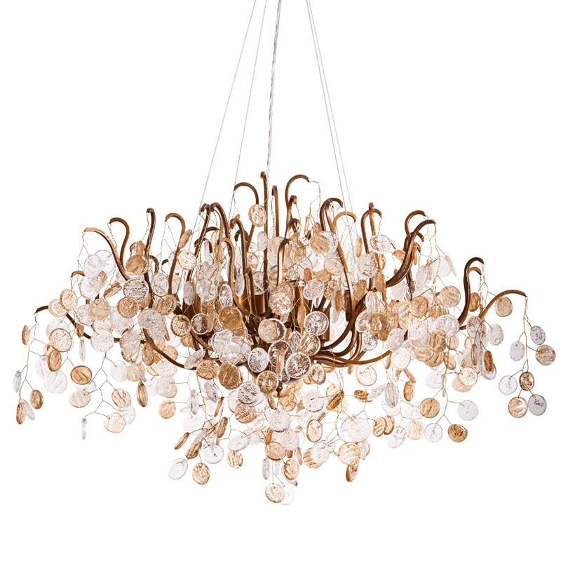 Люстра FAIRYTREE Chandelier Amber Pendants 100 Бронза Прозрачное Стекло Люстра FAIRYTREE Chandelier Amber Pendants 100 Бронза Прозрачное Стекло в Костроме | Loft Concept