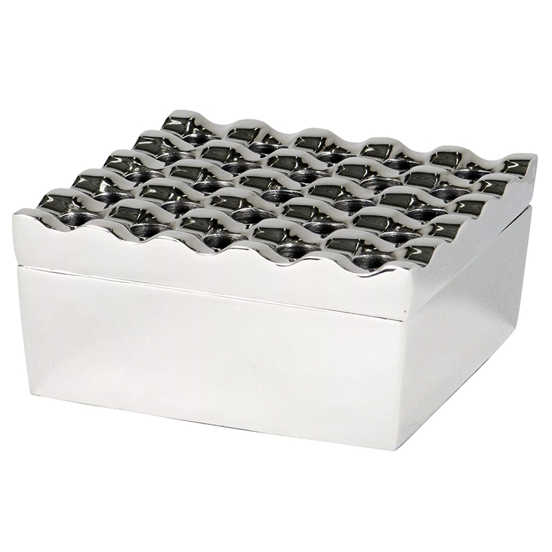Пепельница Eichholtz Ashtray Deluxe Nickel Никель Пепельница Eichholtz Ashtray Deluxe Nickel Никель в Костроме | Loft Concept